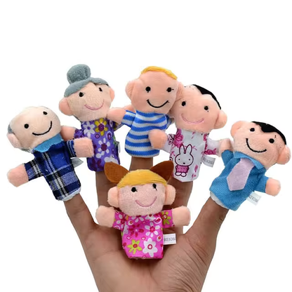 Details of 6 pieces Family Finger Puppets - GadWitch Toys