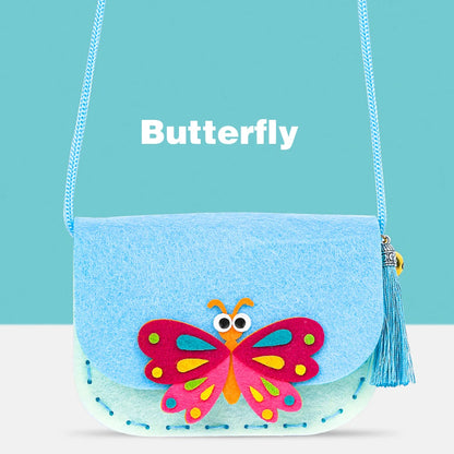 Butterfly Felt Handbag - Kids Felt Tote Bag | Arts & Craft Fun Kits for Toddlers | GadWitch Toys