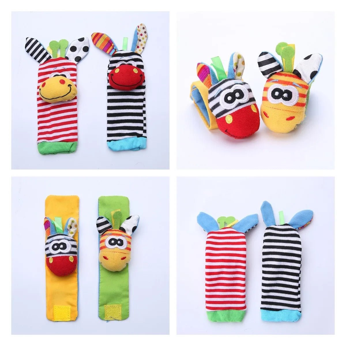 Soft Baby Foot & Wrist Rattles - GadWitch Toys