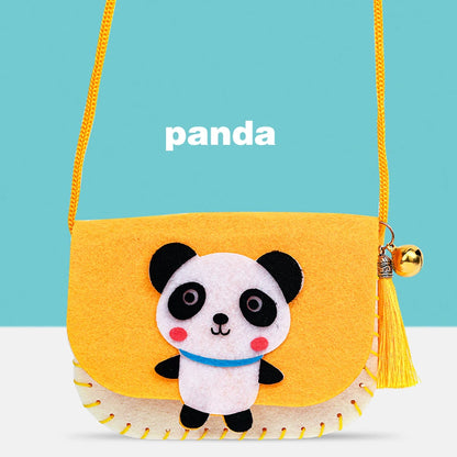 Panda Felt Handbag - Kids Felt Tote Bag | Arts & Craft Fun Kits for Toddlers | GadWitch Toys