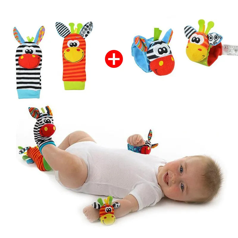 Soft Baby Foot & Wrist Rattles - GadWitch Toys