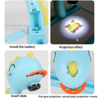 Blue Giraffe Kids Projector Drawing Toy