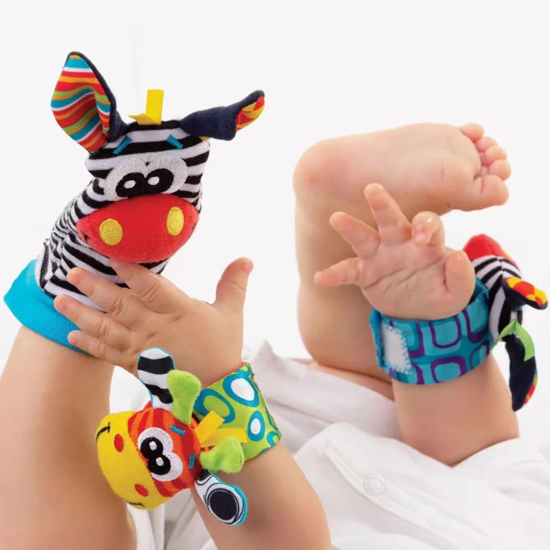 Soft Baby Foot & Wrist Rattles - GadWitch Toys