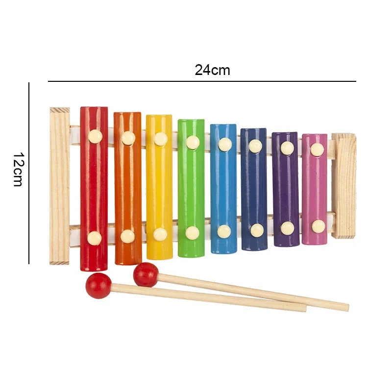 Size of Xylophone - WonderWood: Montessori inspired colorful block Playset | GadWitch Toys