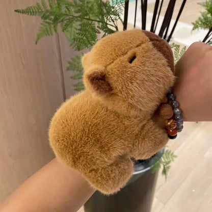 Bracelet cute Capybara Slap Bracelet Plush - GadWitch Toys