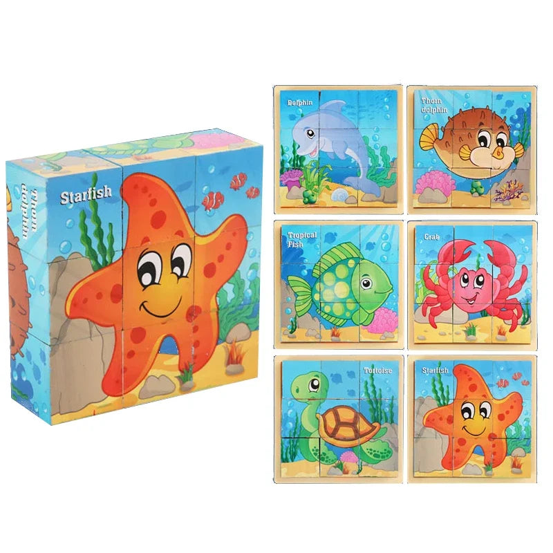 3D Wooden Puzzle Cube - GadWitch Toys