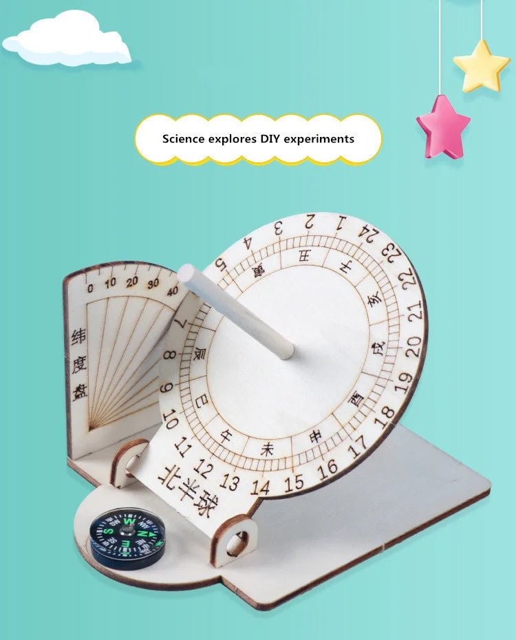 Equatorial Sundial Clock Kit - GadWitch Toys