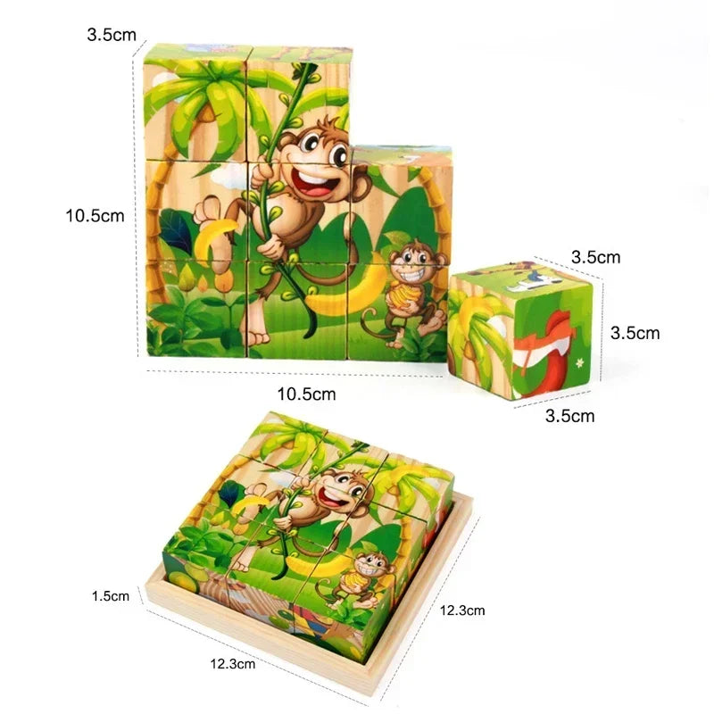 3D Wooden Puzzle Cube - GadWitch Toys