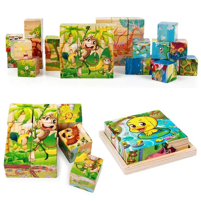 3D Wooden Puzzle Cube - GadWitch Toys