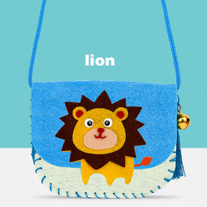 Lion Felt Handbag - Kids Felt Tote Bag | Arts & Craft Fun Kits for Toddlers | GadWitch Toys