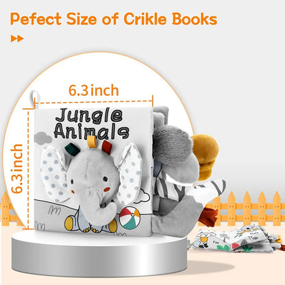 Texture Books for Infant - Jungle Animals - GadWitch Toys